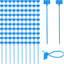 100 Etiquetas Azules para Cables de Nailon