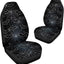 Set 2 fundas asiento coche negras murciélago Halloween