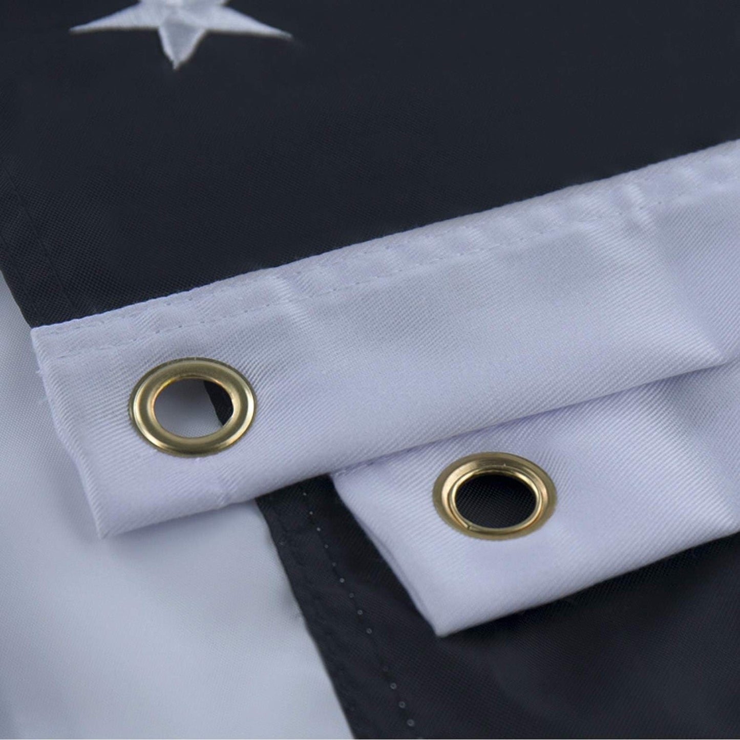 Bandera USA roja fina estrellas bordadas 3x5pies honor bomberos