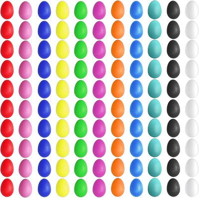 66 Pzas Huevos Pascua Plástico Percusión 11 Colores