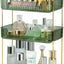 Organiz. baño 3 pisos estilo lujo para cosméticos