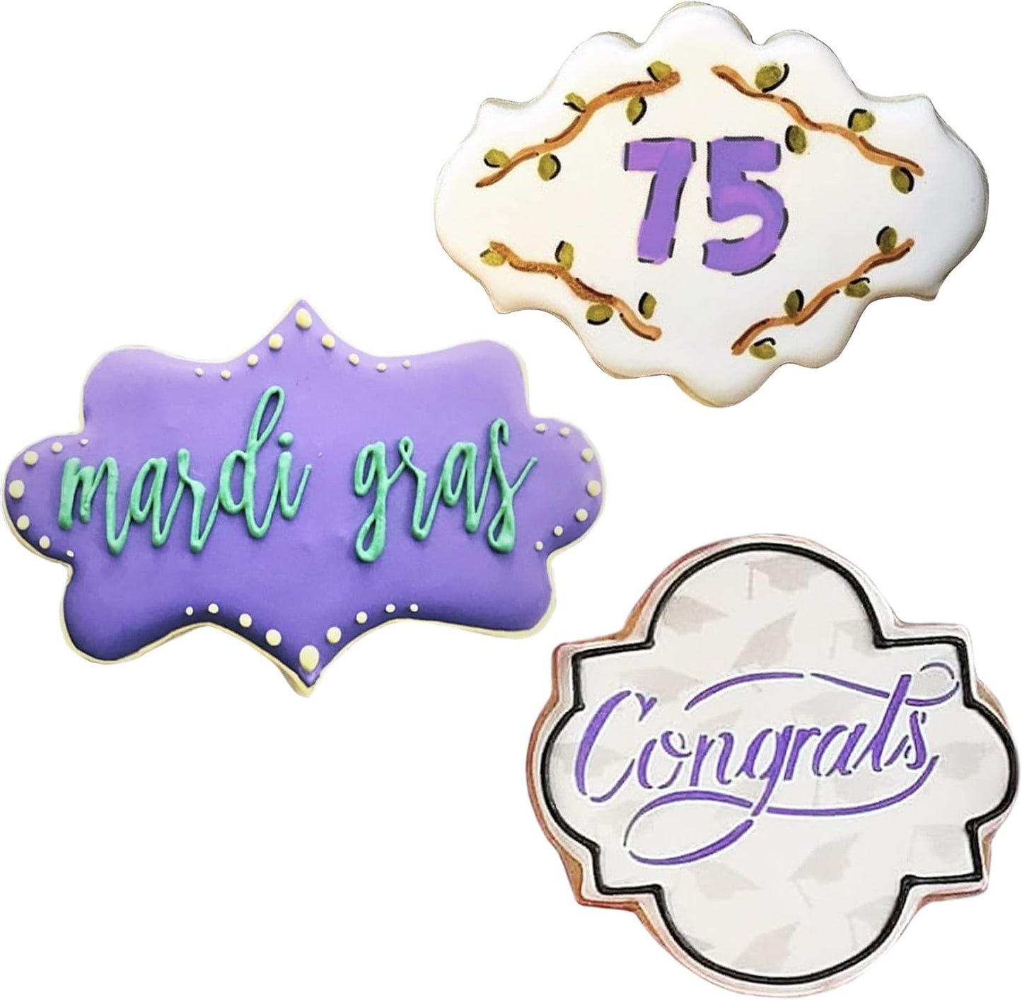 Set 3 Pzas Cortadores Galletas Placa Ann Clark