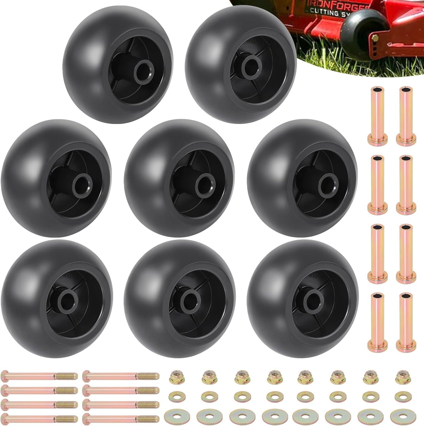 8 Ruedas cubierta cortacésped comp Bad Boy Exmark