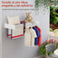 Estante secado pared 31.5" acero inox plegable