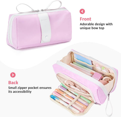 Estuche lápices grande con bolsillo cremallera