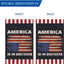 Bandera jardín americana 12x18" doble cara