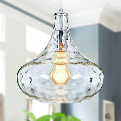 Lámpara colgante vidrio vintage isla cocina