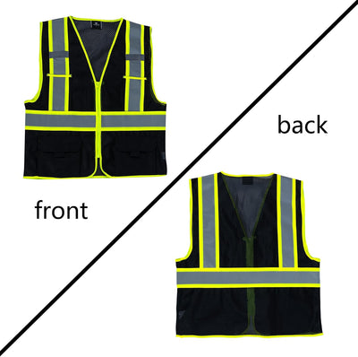 Chaleco Hi Vis ANSI Clase 2 con bolsillos para hombres