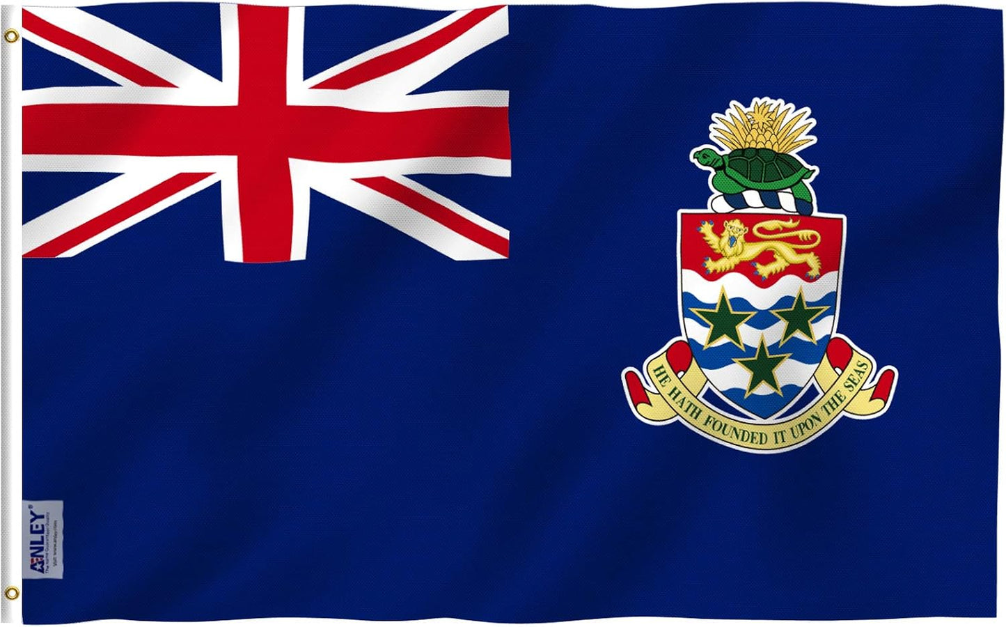 Bandera Islas Caimán 3x5ft poliéster ojales latón