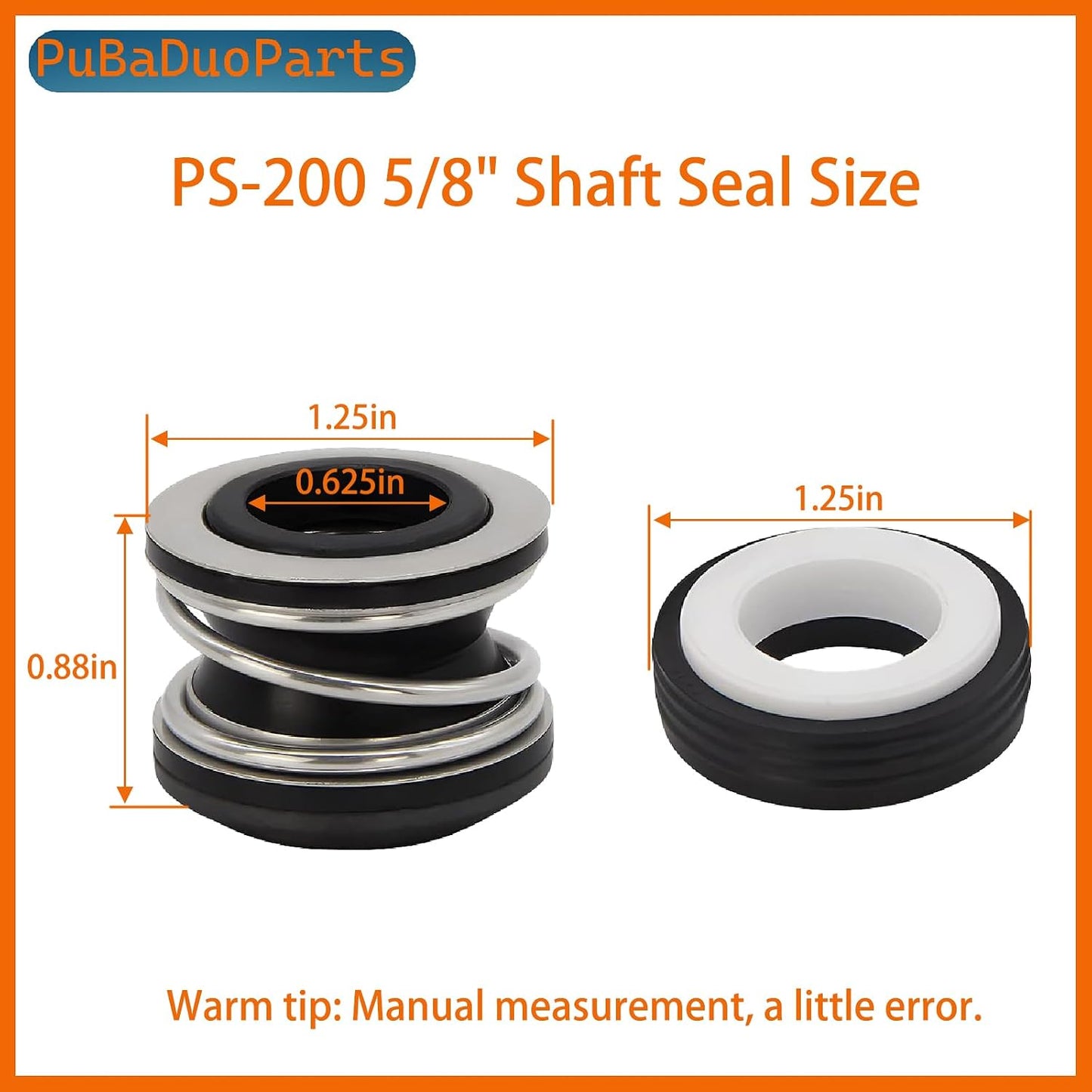 Sello eje 5/8" bomba piscina spa pack 3