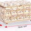 Caja joyas cristal vintage dorada para San Valentín boda