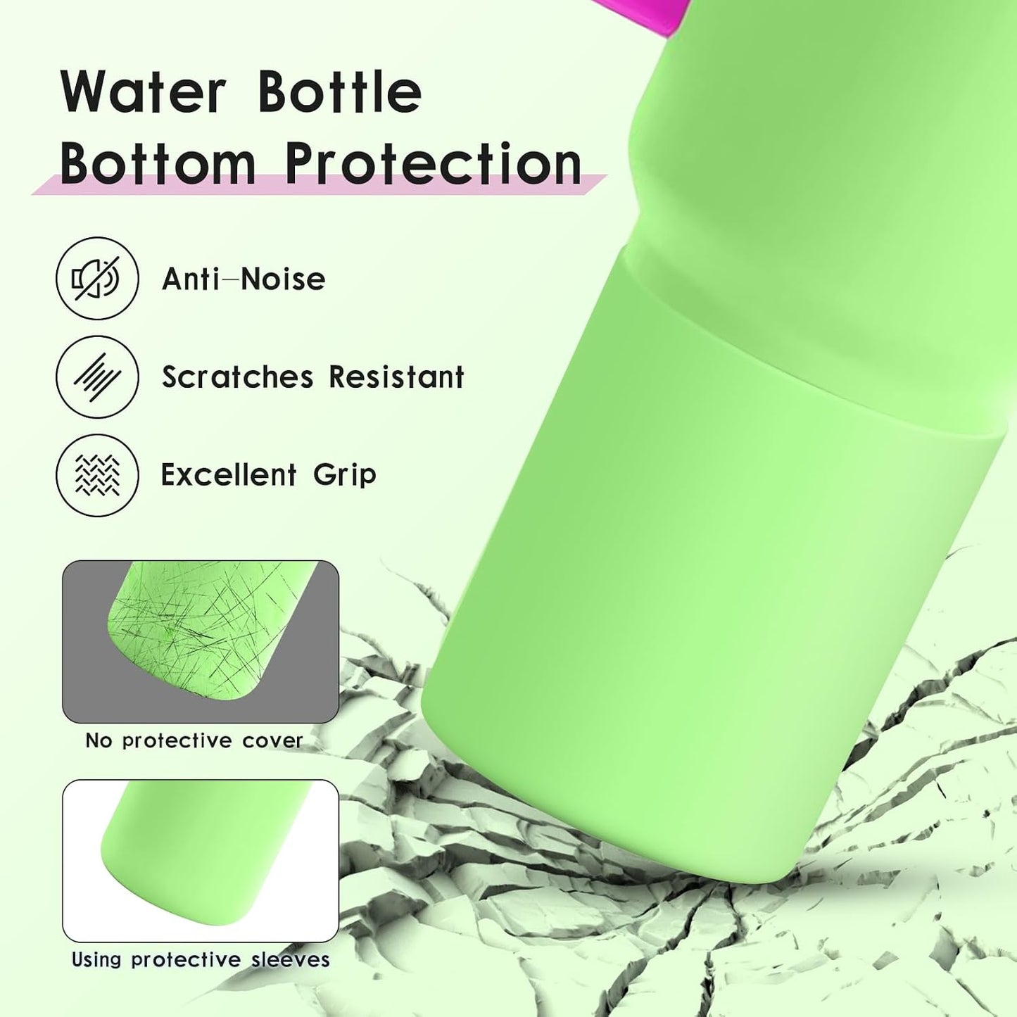 Bota silicona para vaso 24/30/40oz con funda antiarañazos