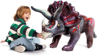 Juguete inflable Triceratops 43pulg para fiesta niños y adultos