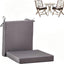2 Pzas Cojines Silla Exterior 20x20" Antiderrap Gris