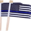 Bandera policía azul fina 5x8 pulg 12 pzas
