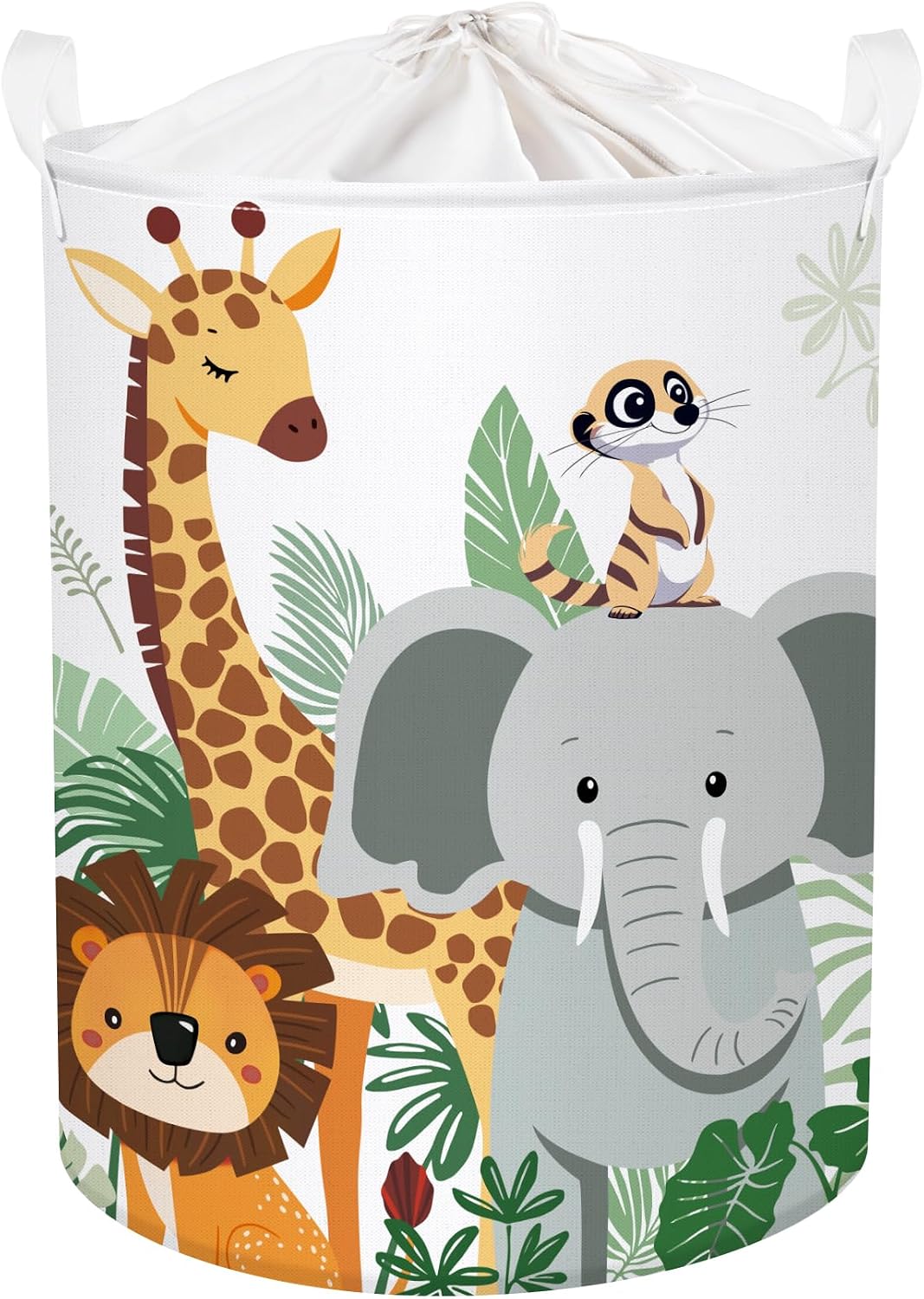 Cesta plegable animales tropicales para bebé 63L
