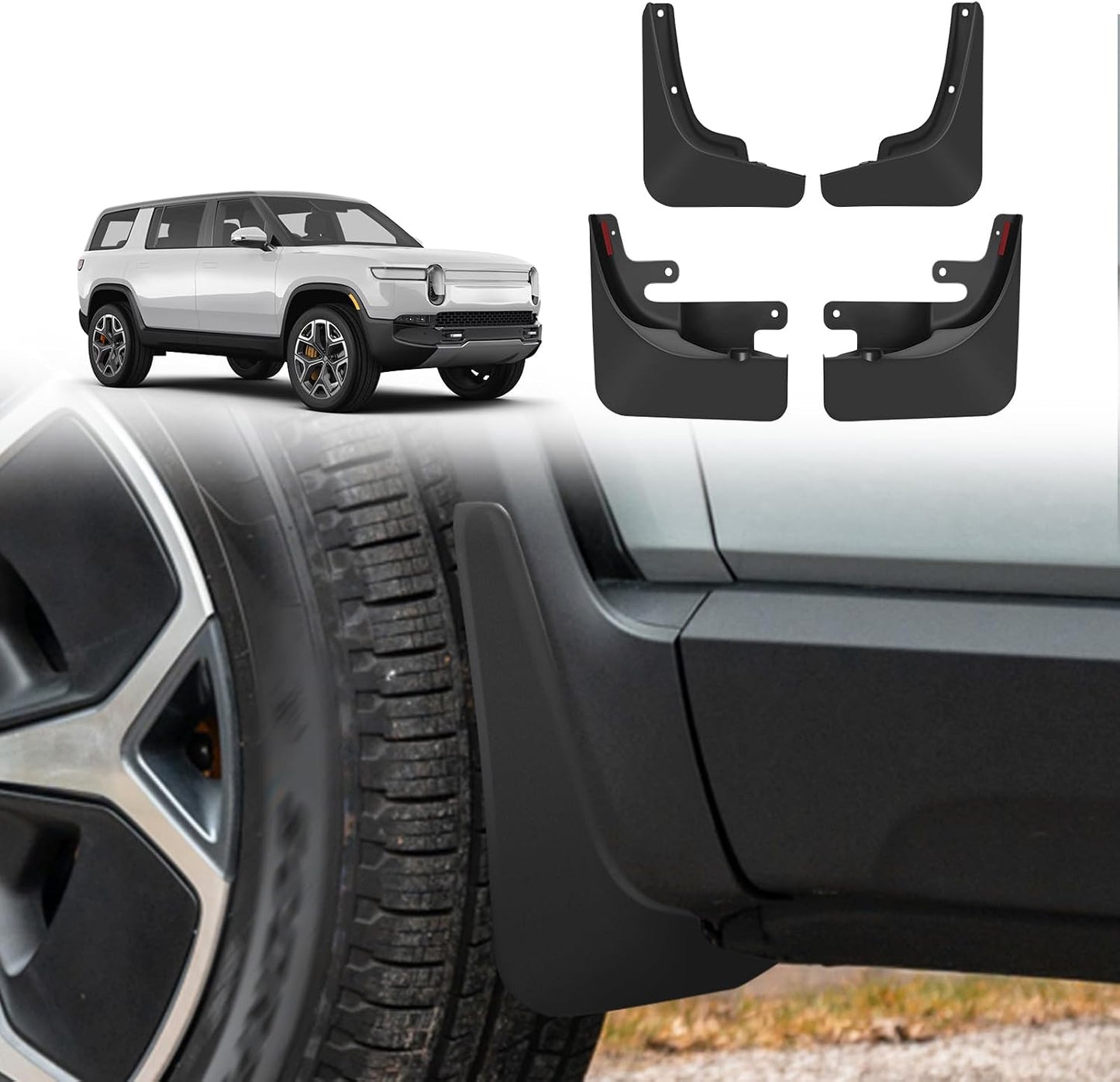 Protectores salpicaduras Rivian R1S set 4