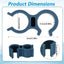 2 Soportes Manguera Ducha Universal para Silla Baño