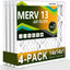 Filtro aire MERV 13 14x14x1 paquete 4 reemplazo HVAC horno
