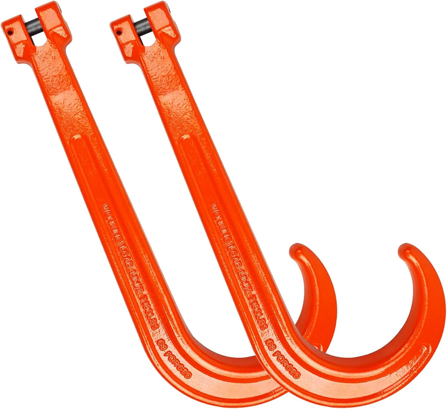 Ganchos en J acero grado 80 15" 7100lb pack 2
