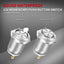 Interruptor botón 12V 4 pines impermeable con luz LED azul