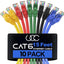 Cable Ethernet Cat6 15ft 10 Gbps pack 10