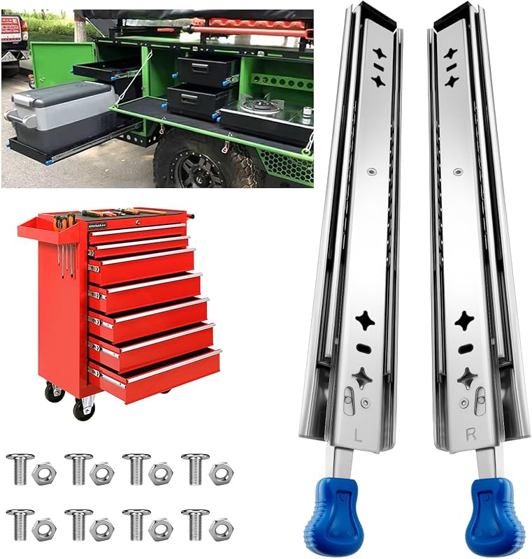 Diapositivas cajón 40" cerradura 250lb