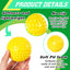 24 Pzas Pelotas Béisbol Amarillo 9pulg Foam