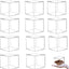 Caja acrílico 12 pzas transparentes con tapa