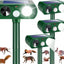 4 Repelentes Sonic Fortress Pro para animales exteriores con luz