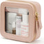 Bolsa maquillaje transparente con cremallera viaje