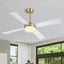 Ventilador techo 52pulg luces control remoto 6 vel motor CC