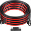 Cable extensión SAE 30ft alambre cobre estañado 10AWG