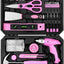 Set 98 Pzas Herramientas Rosa Caja Plástico