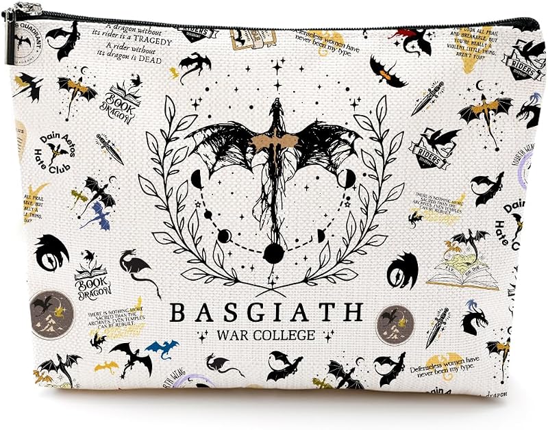 Bolsa maquillaje cuarta ala cosméticos regalo bibliotecario beige