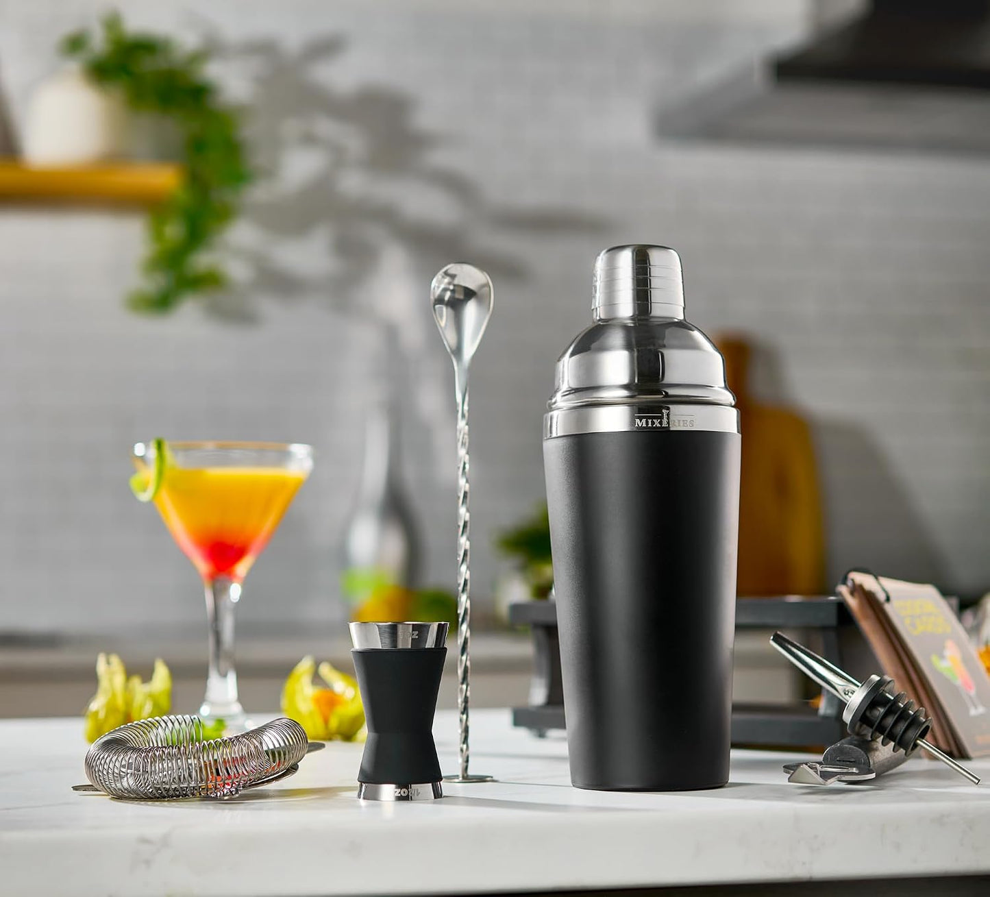 Kit Barman Mezclador Bebidas con Accesorios Esenciales