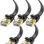Cable Ethernet Plano Cat7 10 Gbps 6pies 5unid RJ45 Dorados