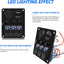 Panel interruptor basculante coche 3 cuadrillas USB LED