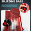 Rallador giratorio acero inox 3en1 rebanador rojo