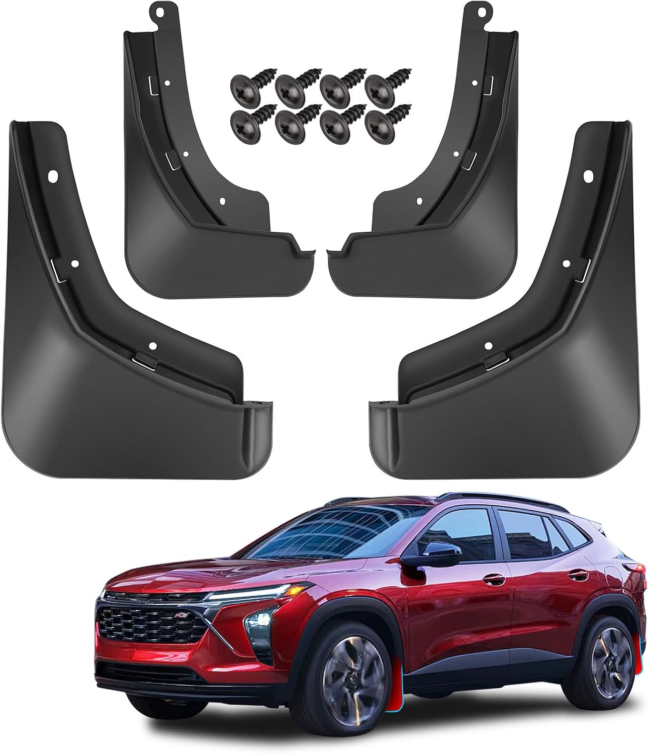 Aletas barro Chevy Trax 24-25 proteccion salpicaduras set 4