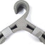 Percha hueso perro plástico gris pack 10