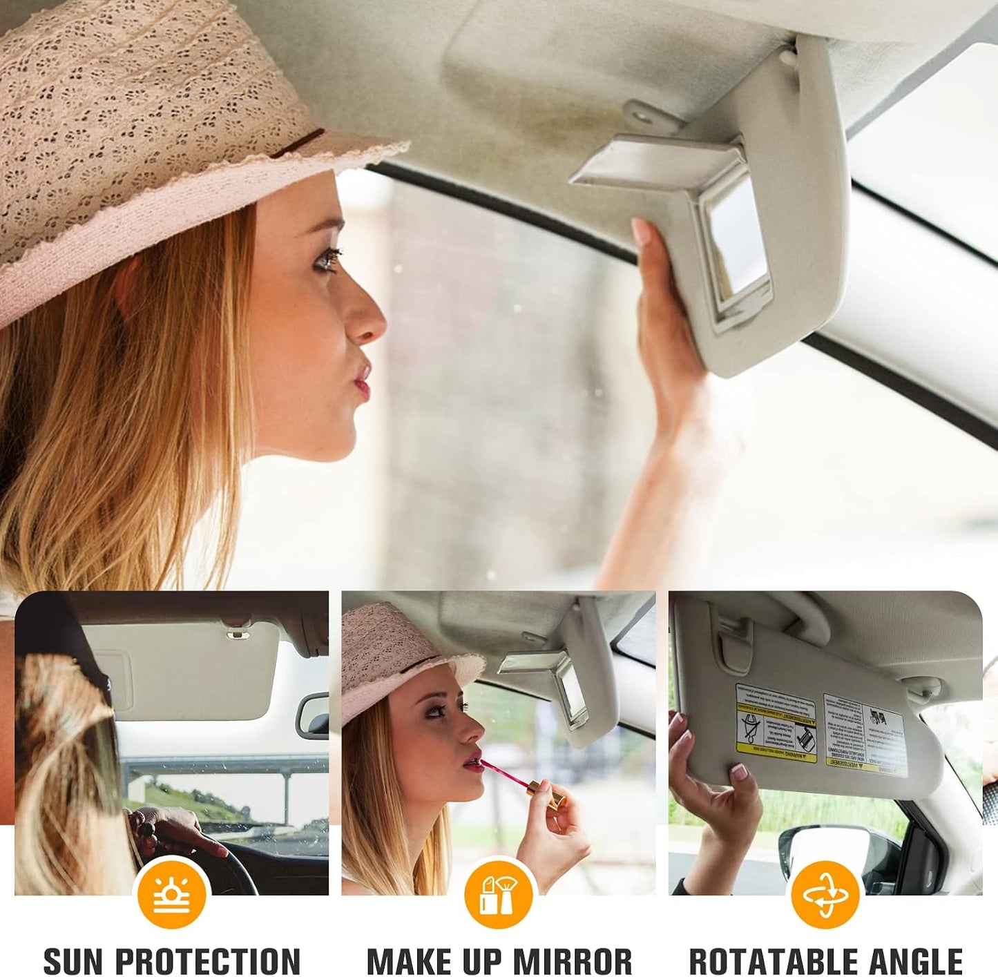 Parasol lateral Camry 07-11 beige sin techo corredizo