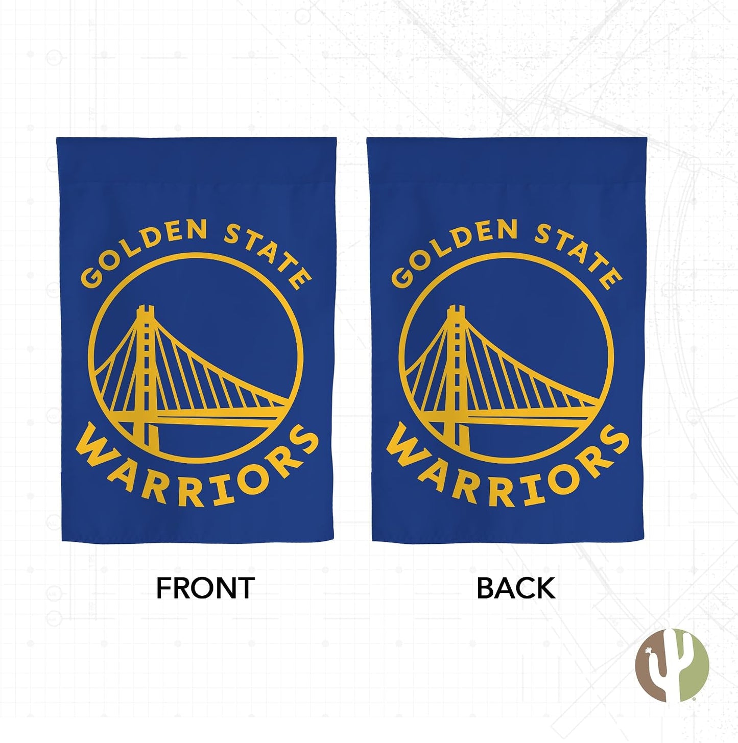 Bandera GSW 19x12" para exterior e interior diseño B