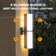 Lámpara pared LED para porche 3000K 2000lm impermeable gris