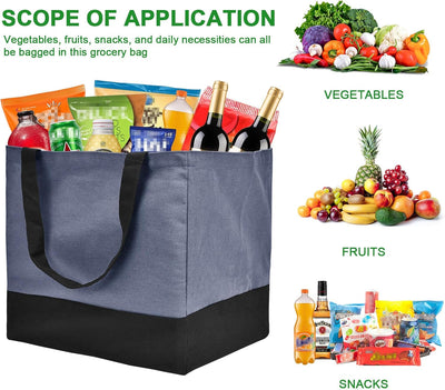 Bolsas lona reutilizables 8.3gal 60lb plegables con asas