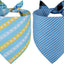 Bufanda triangular reversible perro azul XL duradero