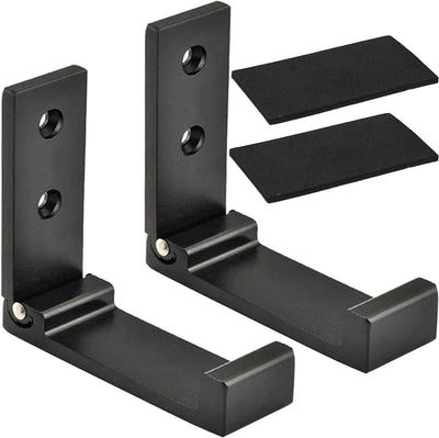 Ganchos plegables pared aluminio soporte auriculares set 2