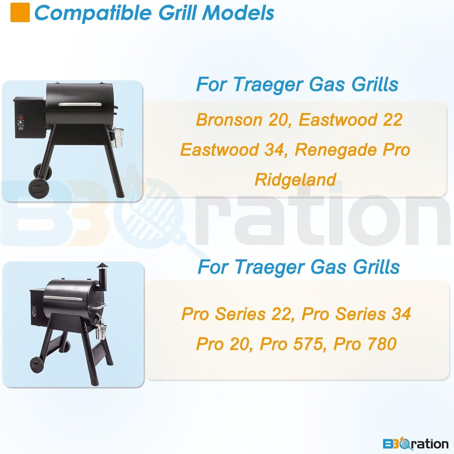 Rueda repuesto para parrilla Traeger Pro Series 22/34 negro