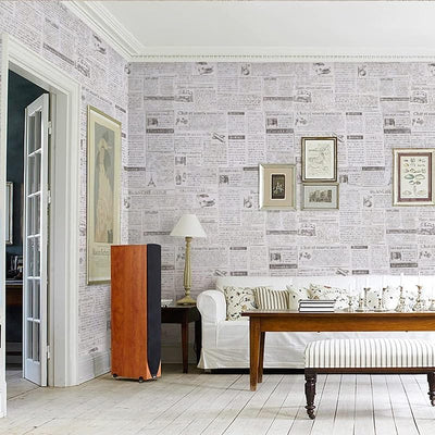 Papel pintado vintage blanco y negro para encimeras y gabinetes