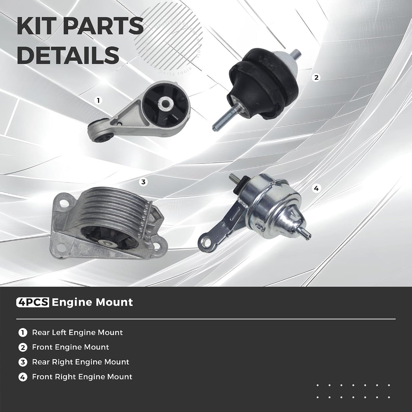 Kit montaje motor comp Mini Cooper L4 1.6L 02-06